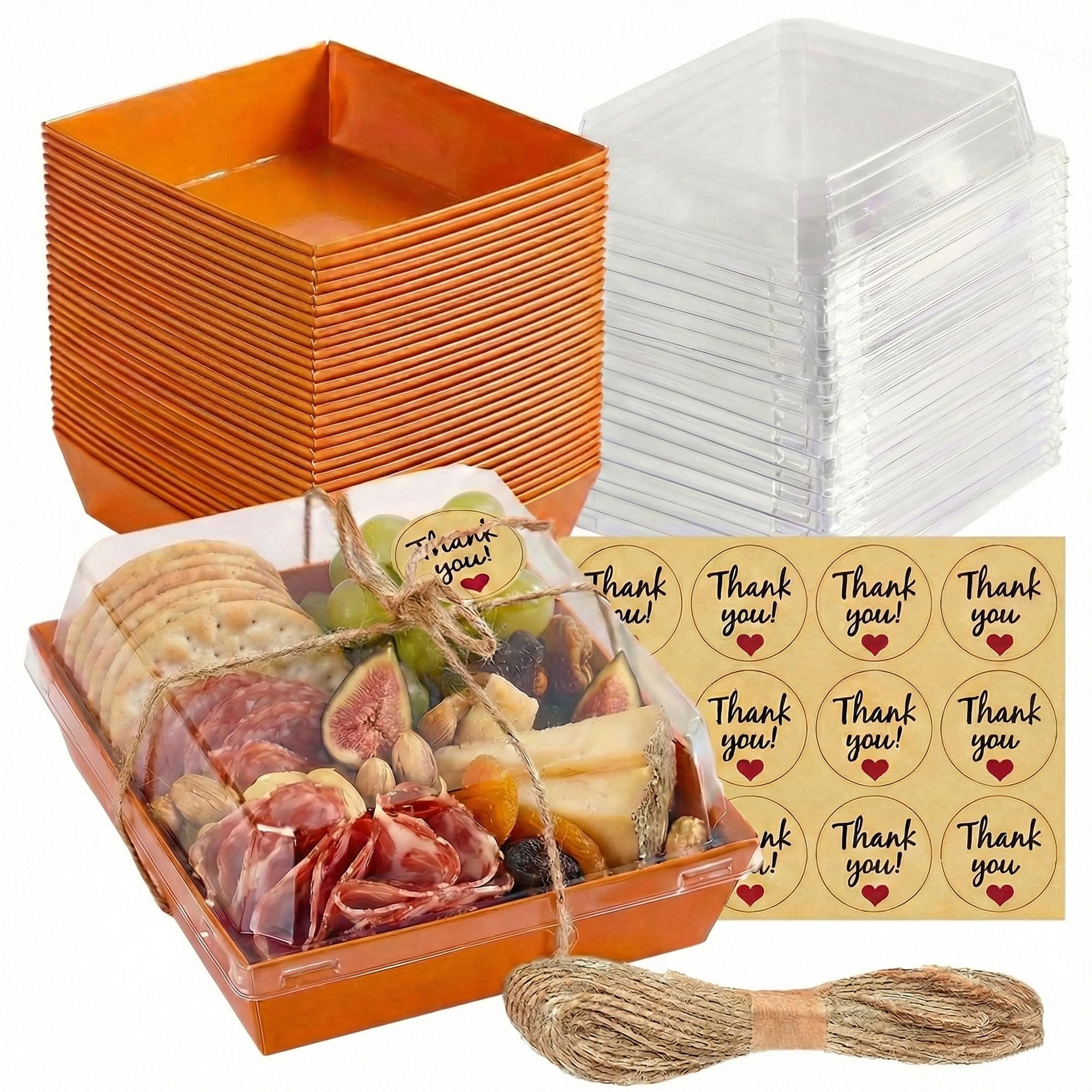 Leafiew 5 Inch Charcuterie Box Orange