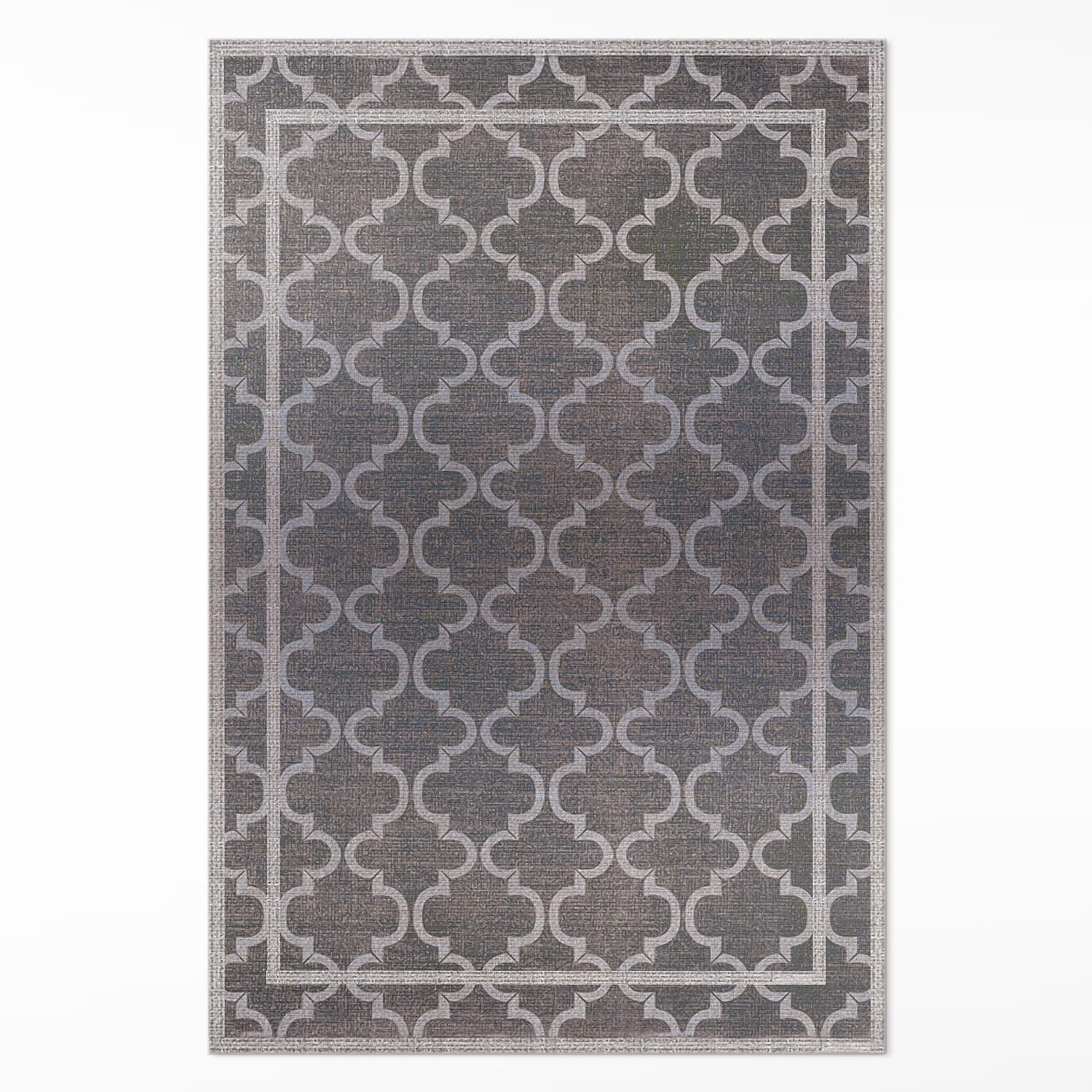 Tapis en vinyle 140x210 cm rectangulaire Floorart style marocain pour salon