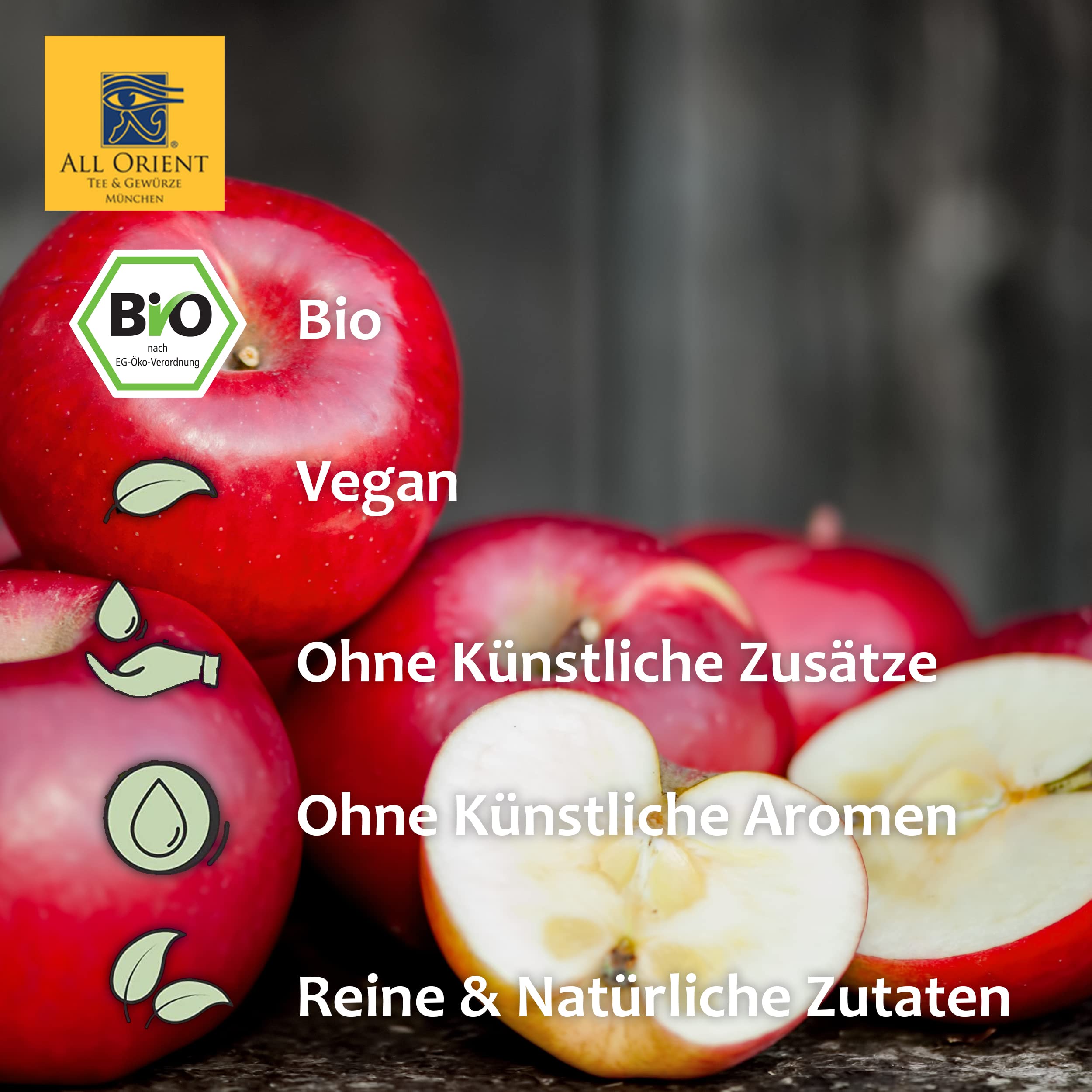 All Orient BIO Wildorange | 3x 100g | Früchtetee lose | heiß & kalt | mit natürlichem BIO Orangenöl | Orangentee | Früchtetee mit Orangengeschmack