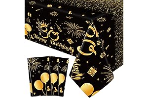 Rectangular 30th Happy Birthday Tablecloths