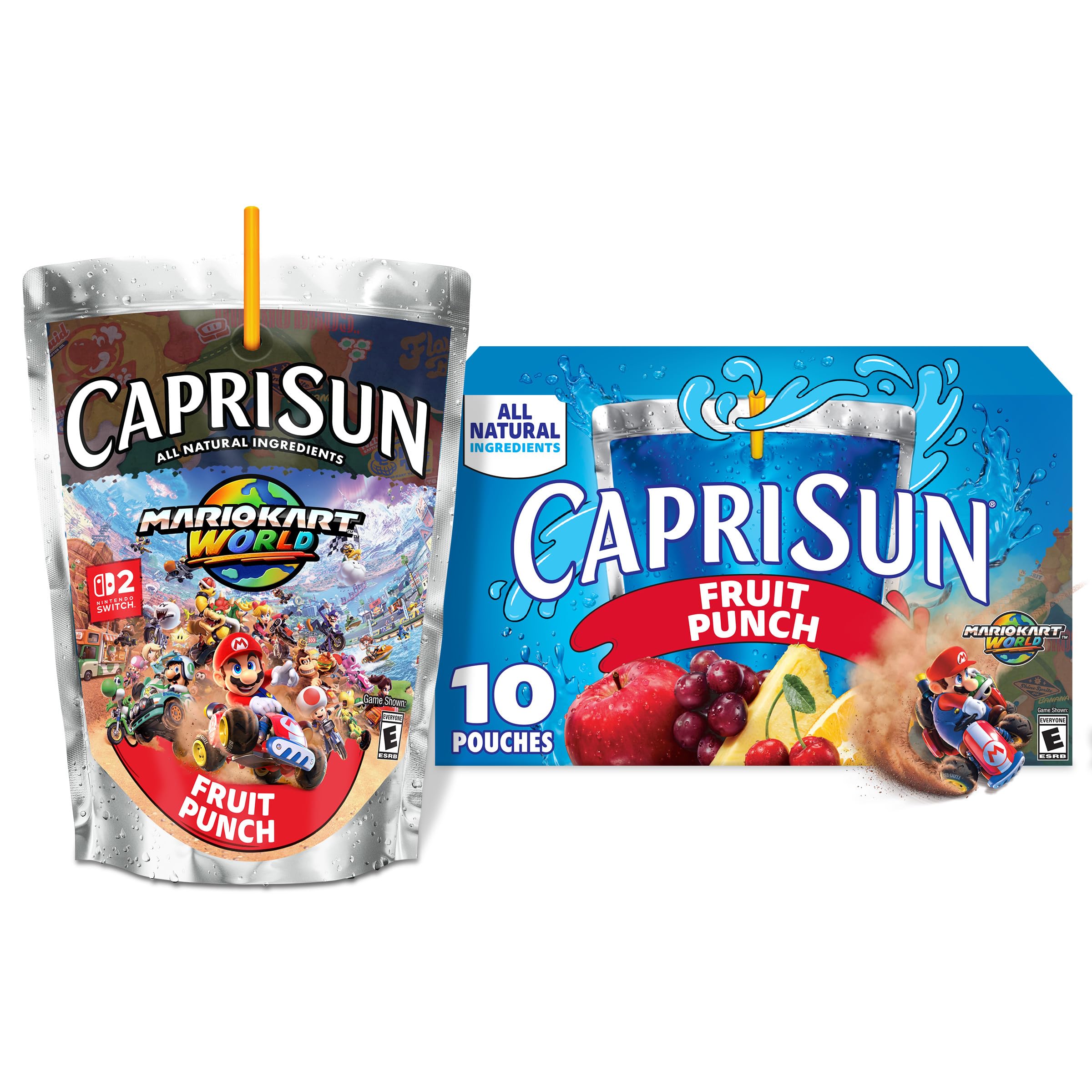 Capri Sun Fruit Punch Flavored with other natural flavor Juice Drink Blend, 1...