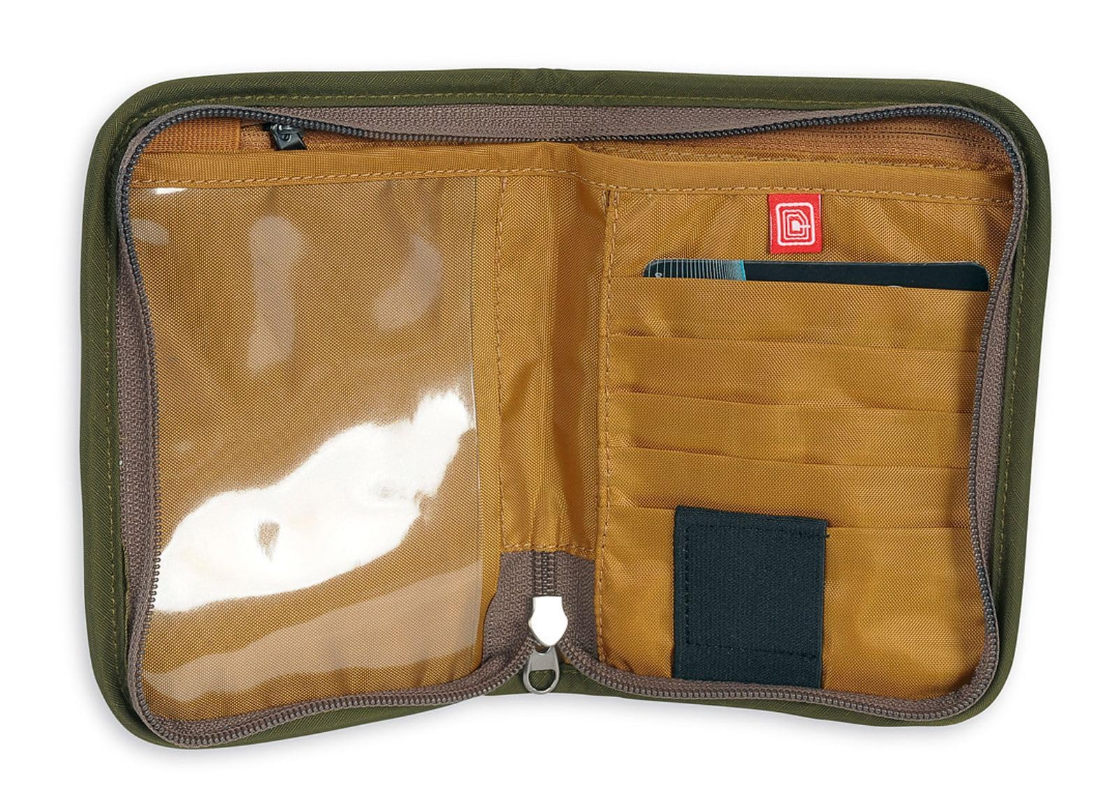 Tatonka Travel Zip M RFID B – kieszeń na dokumenty podróżne z blokadą RFID – atest TÜV – zapewnia miejsce na paszport (UE), karty kredytowe, dokumenty podróżne itp. – chroni przed kradzieżą danych – 17 x 12 x 3 cm