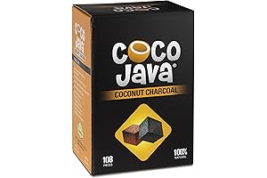 Coconut Charcoal Natural Hookah Coal 108 Pieces / 1 KG Flats