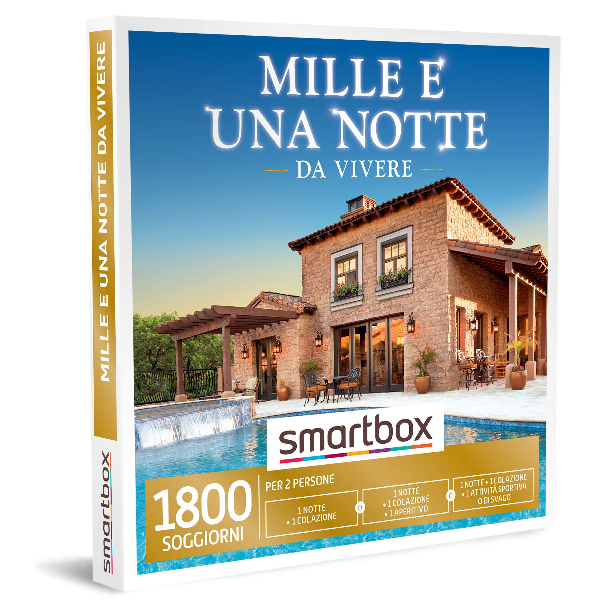 SMARTBOX - Mille e una notte da vivere - Cofanetto regalo - 1 notte con colazione oppure 1 notte con colazione e aperitivo o