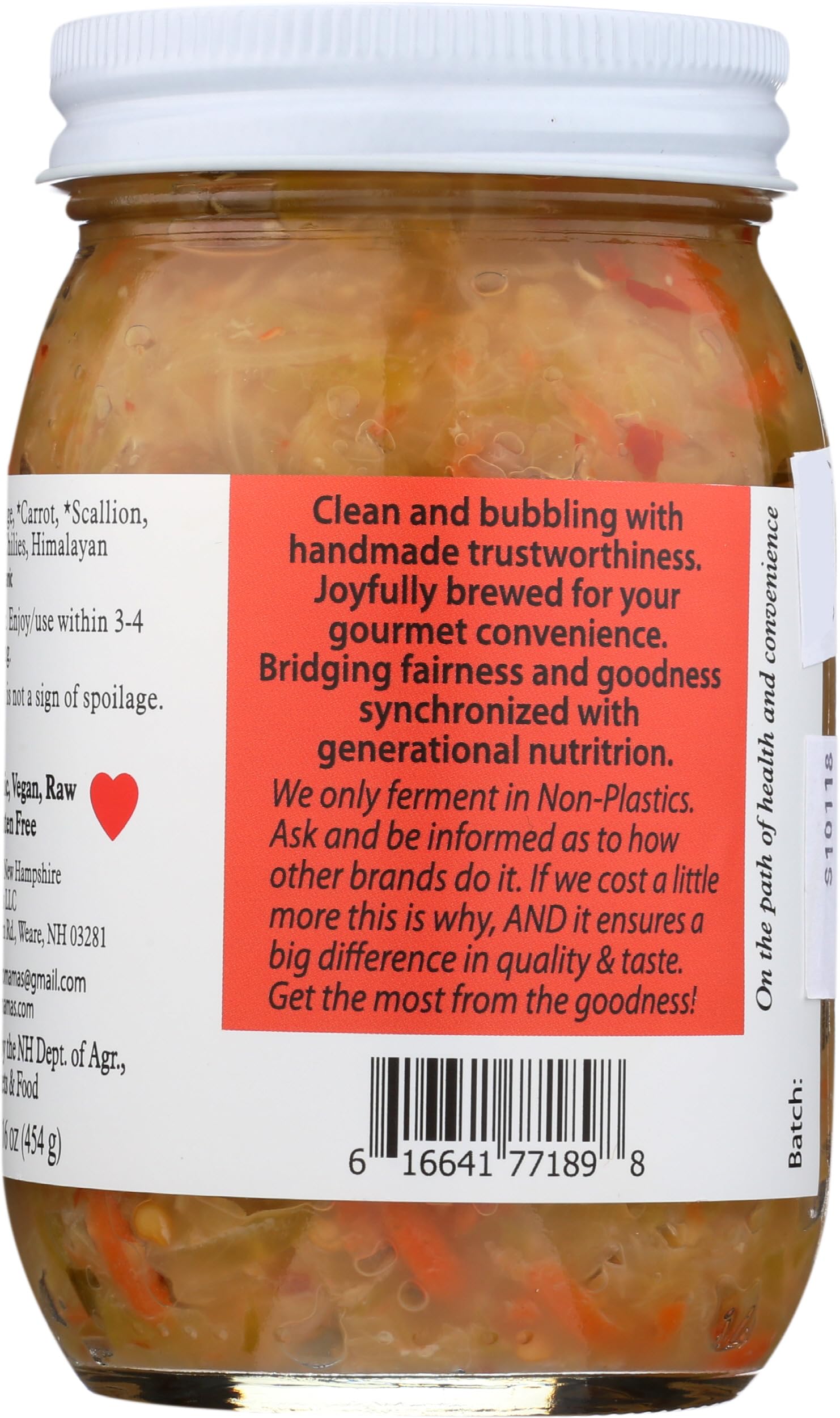 Micro Mamas Organic Spicy Kimchi, 16 OZ | Grocery Pickup