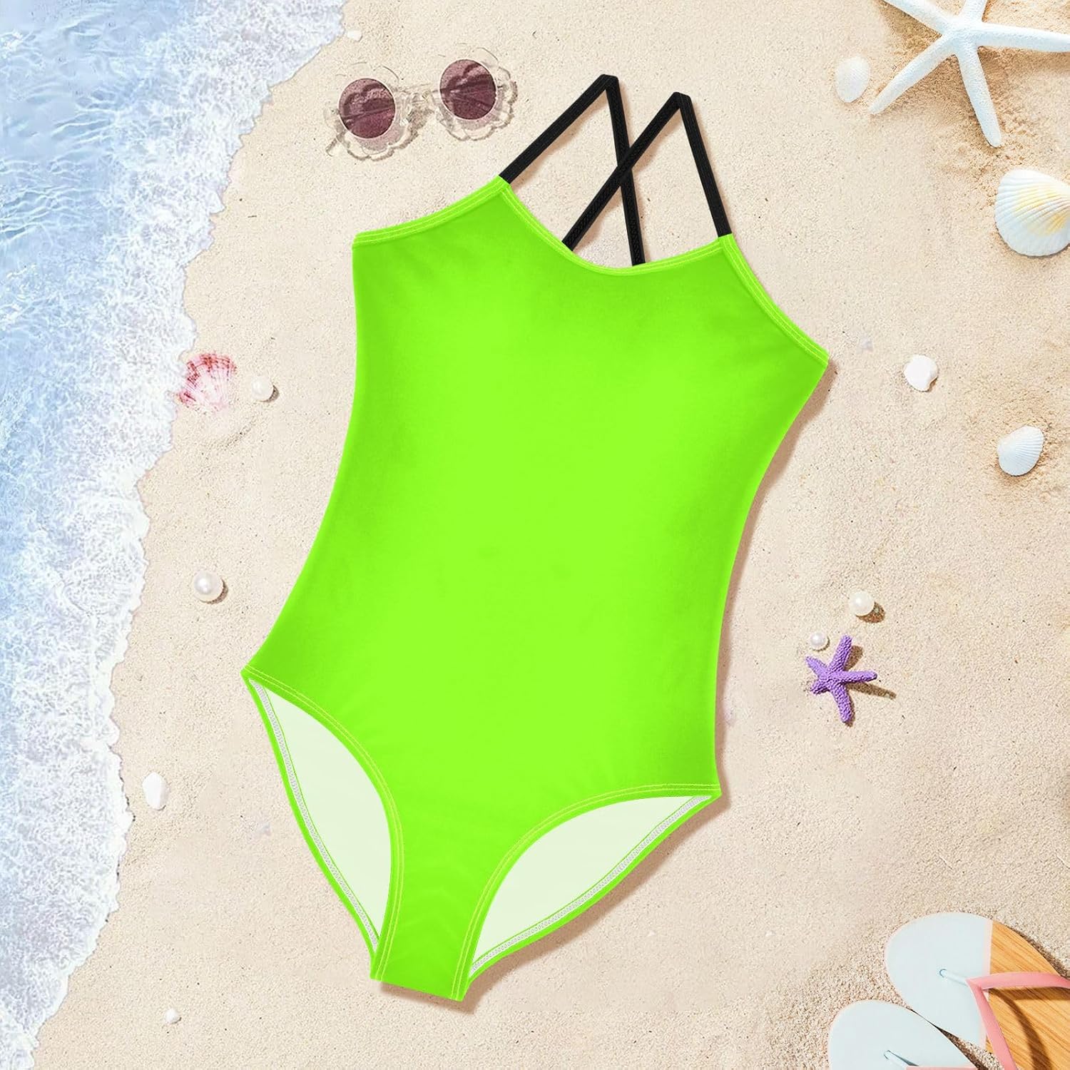 Girl 1 Piecing Swimsuits Toddler Bathing Suit Girls Toddler Girl Swim Suit Beach Girls' Swimwear 3-10T