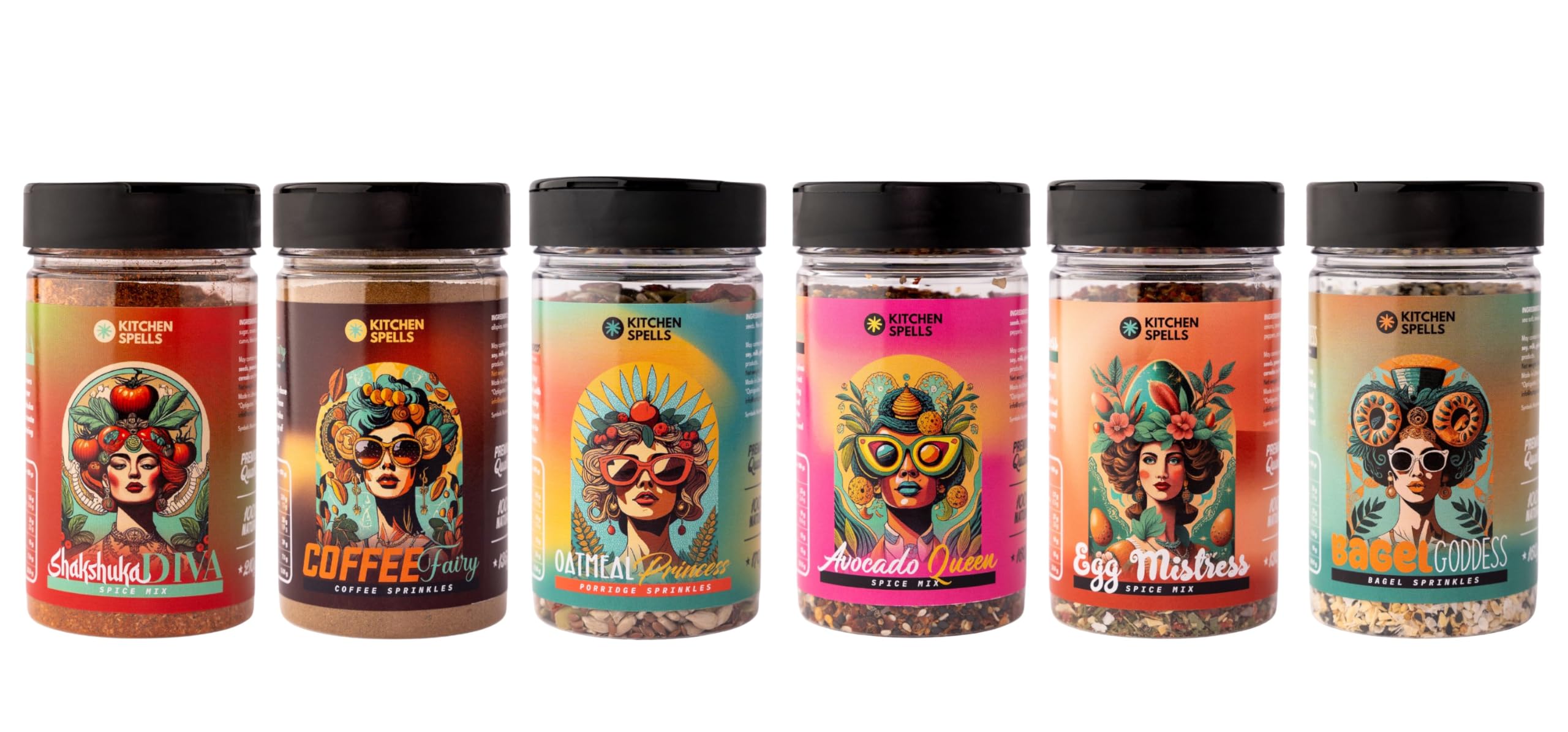 Brunch & Breakfast Seasoning Selection - 6 Unique Spice Blends For Amazing Breakfast & Brunch Dishes - Surprise Your Family & Friends With Your Creativity - Large Jars