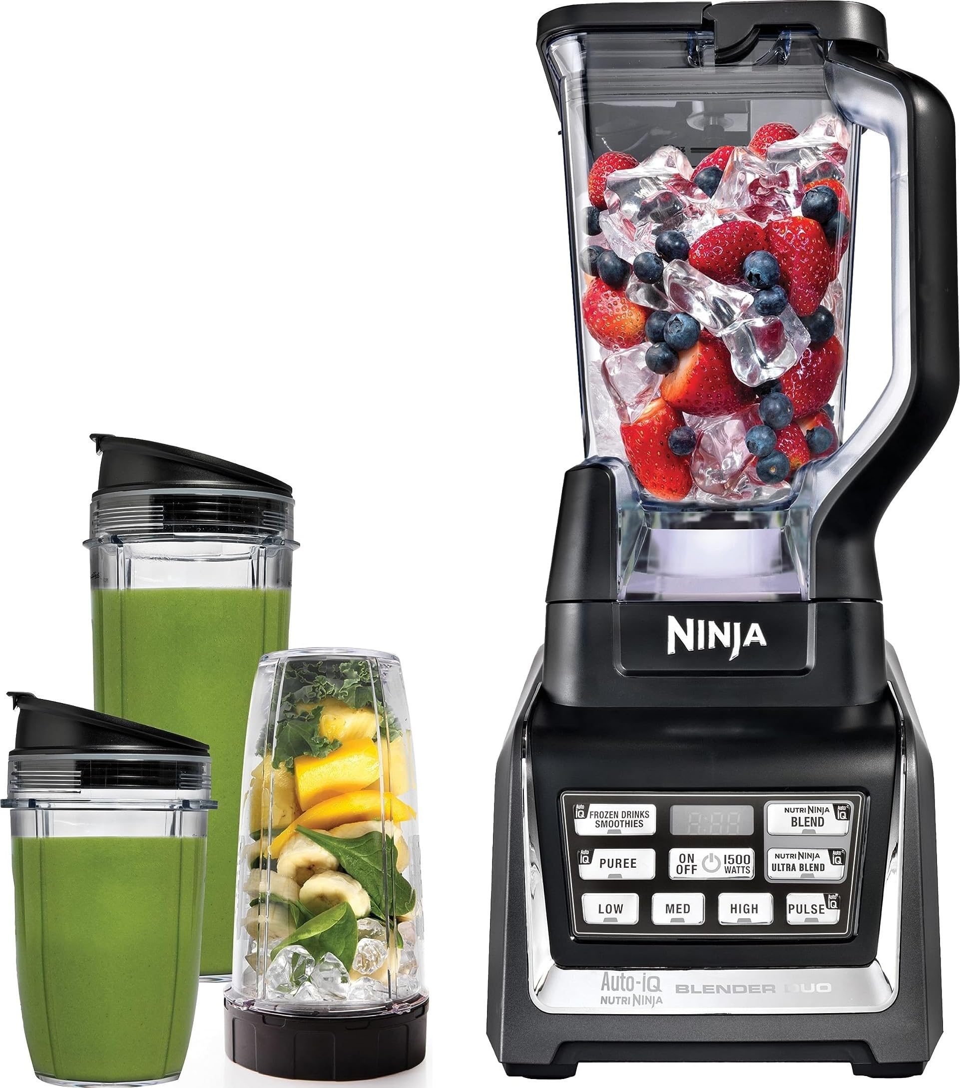 Ninja Nutri Personal & Countertop Blender, 1200W Auto-iQ...