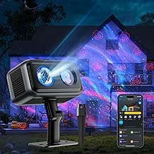 Govee Outdoor Projector Light, Upgraded Laser and Aurora Star Projector with 16 RGB Patterns, 50+ Scene Modes for Indoor & Outdoor Holiday Decor, Works with Alexa, Google, Matter, IP65 Waterproof