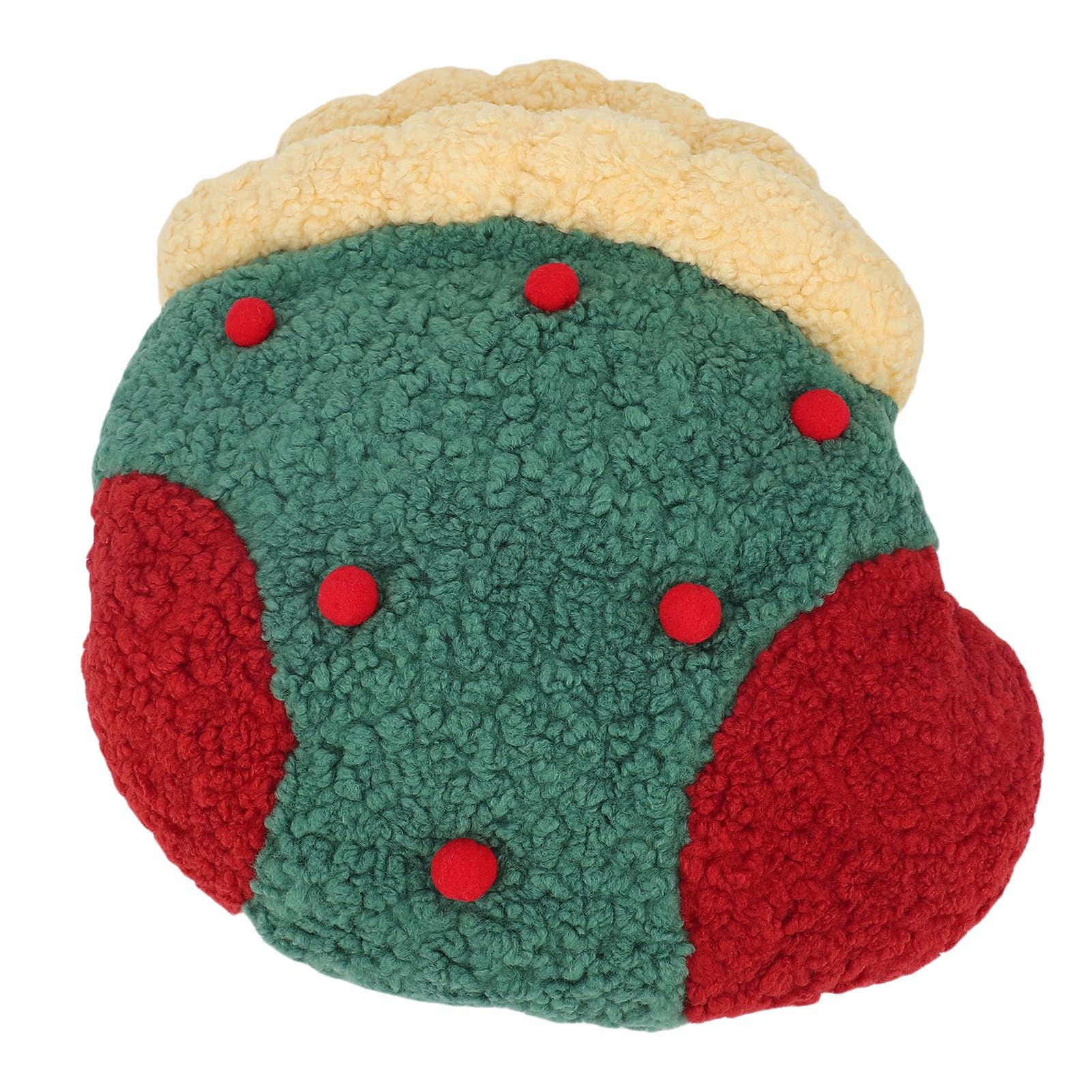 Greensen Legowisko dla Kota Zimowe Ciepłe Legowisko dla Zwierząt z Polarem Sherpa Częściowo Zamknięte 19,69 X 18,31 Cala Kotów Małe Psy Wewnątrz Xmas Użyj Miękkiego Legowiska do Spania