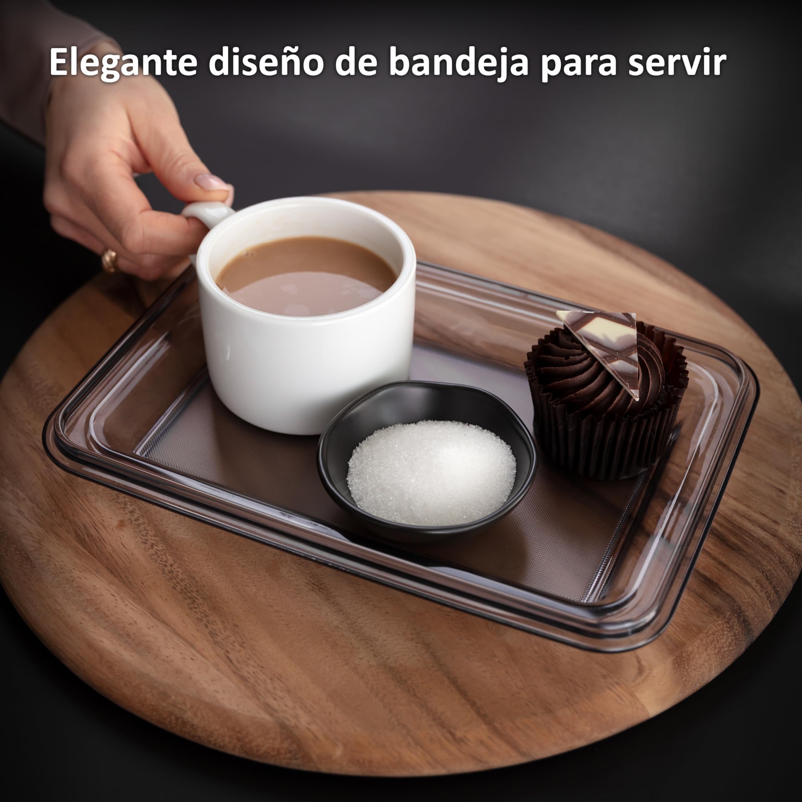 Haier HAGCB40 Quesera, con Bandeja, Tabla de Cortar de Porcelana y Tapa, Rectangular, Elegante, 25,5x18x11,5 cm, Guzzini