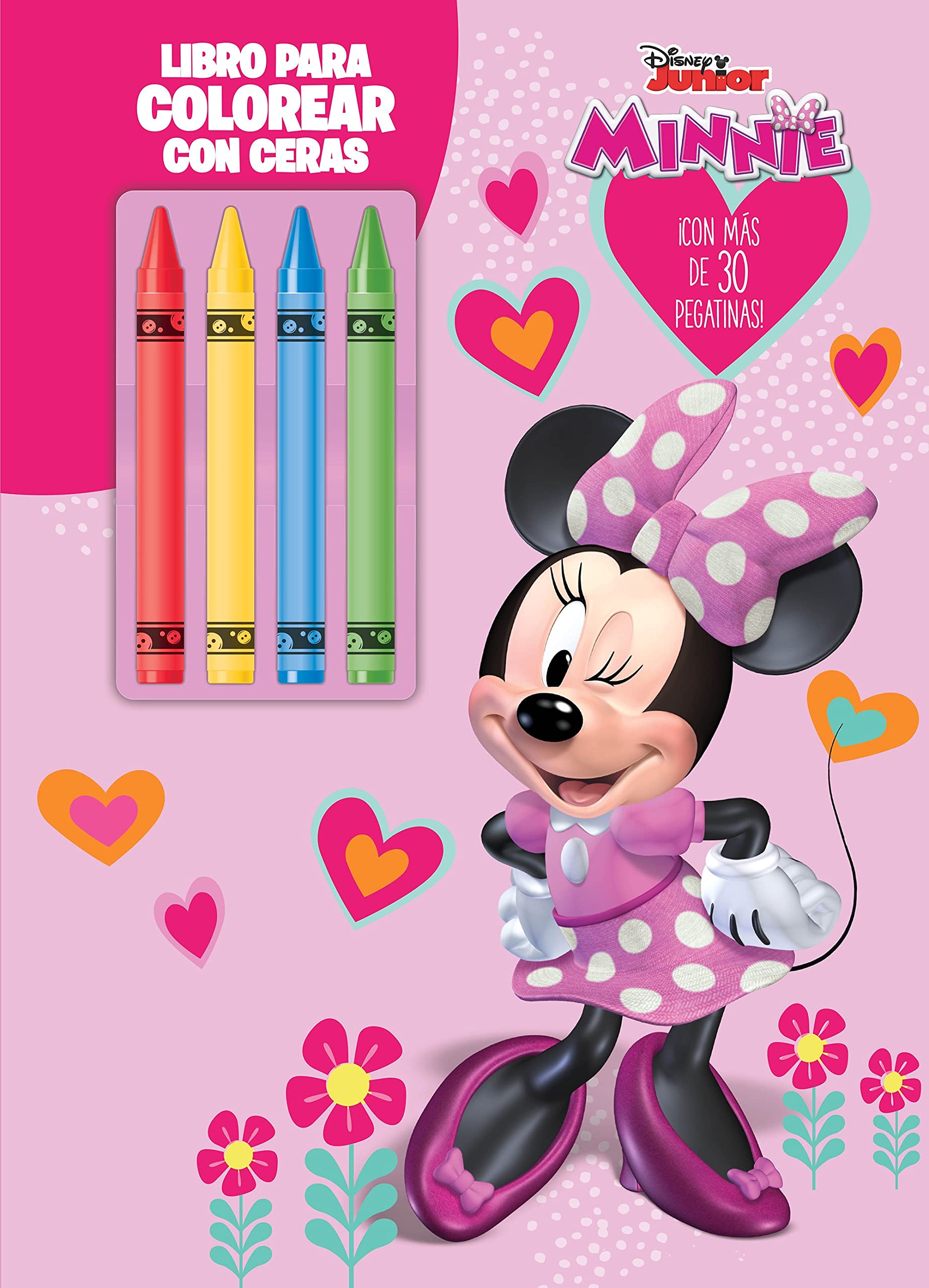 Minnie. Libro para colorear con ceras 2: Con pegatinas (Disney. Minnie)
