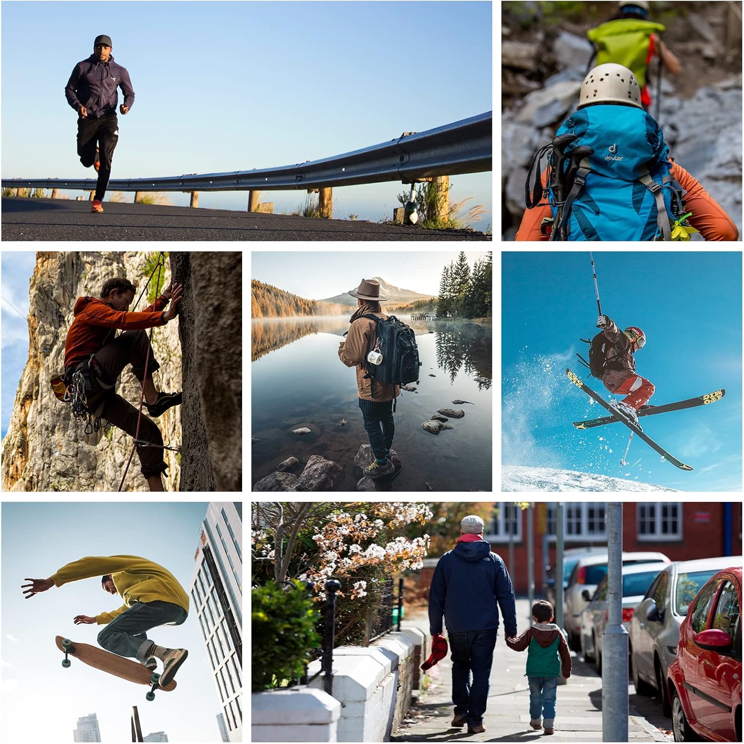 Miniatura 6 de COOVAN Calcetines de senderismo para hombre calcetines para exteriores 5 pares de calcetines deportivos acolchados que absorben la humedad talla