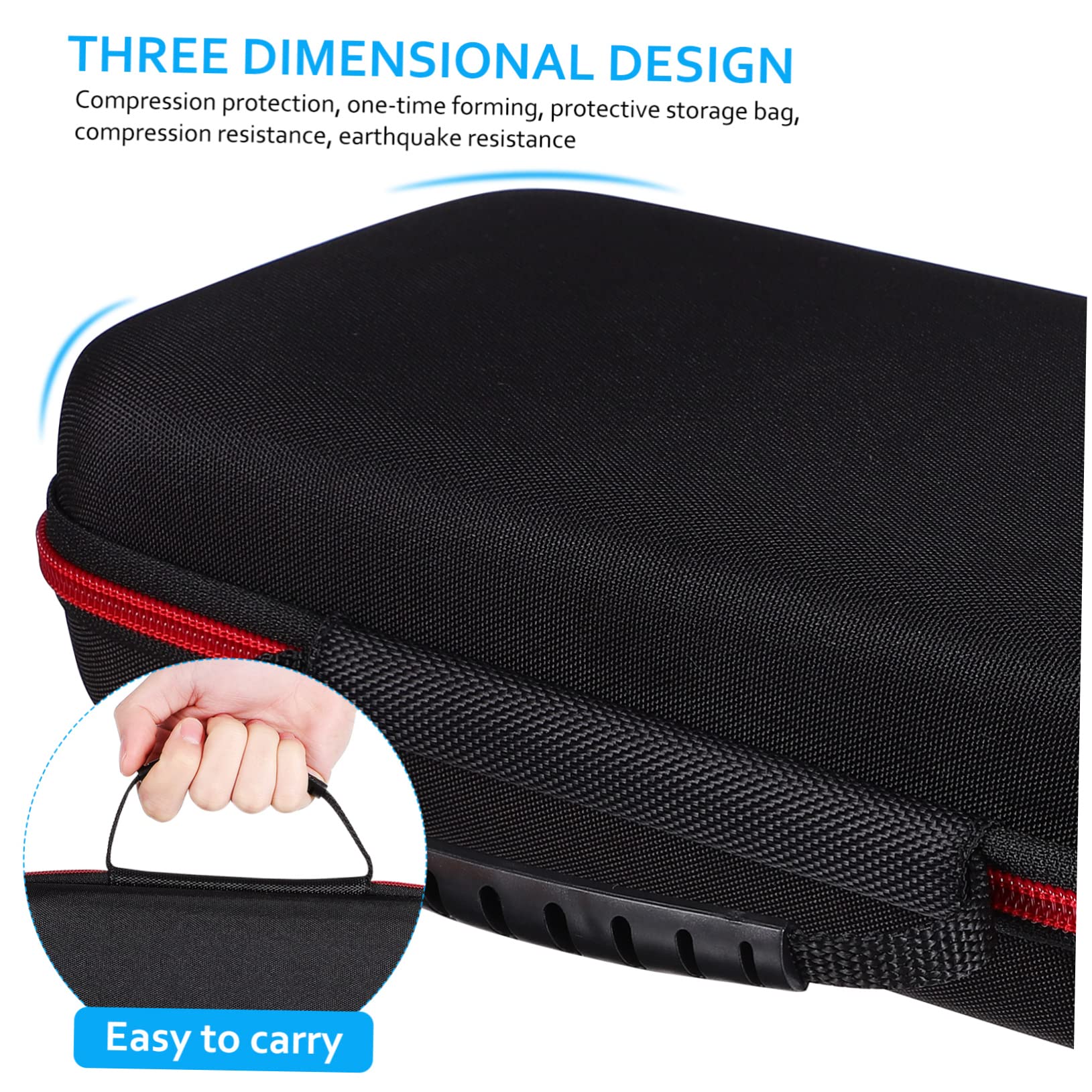 CIMAXIC Microphone Storage Bag with Zipper Slip Rings and Windscreen Covers Capacity Case for Microphones and Accessories for Musicians and Recording Artists