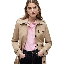 Tommy Hilfiger Donna Giacca Heritage Single Breasted Trench Giacca da Mezza Stagione, Beige (Nos Beige), S