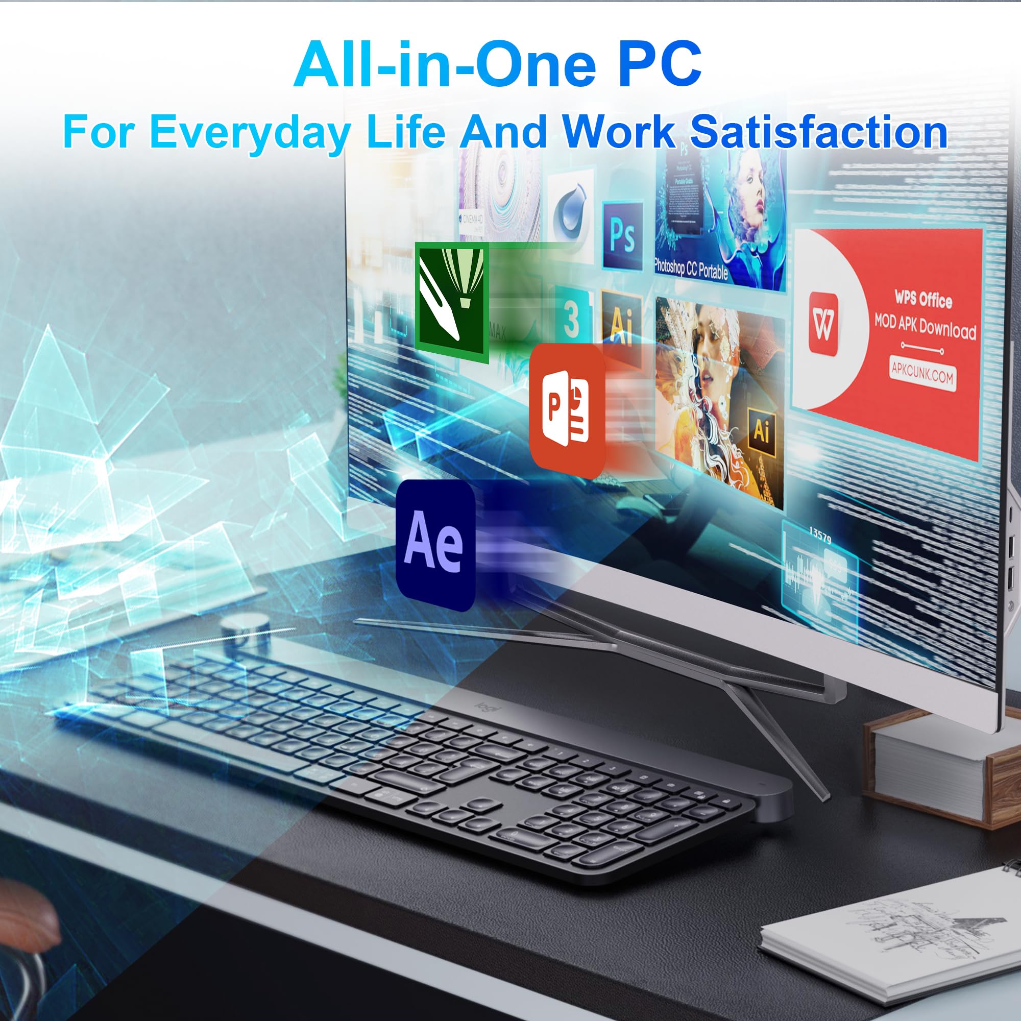 Amazon.com: MECHAZER 27 inch All-in-One Desktop Computer Curved