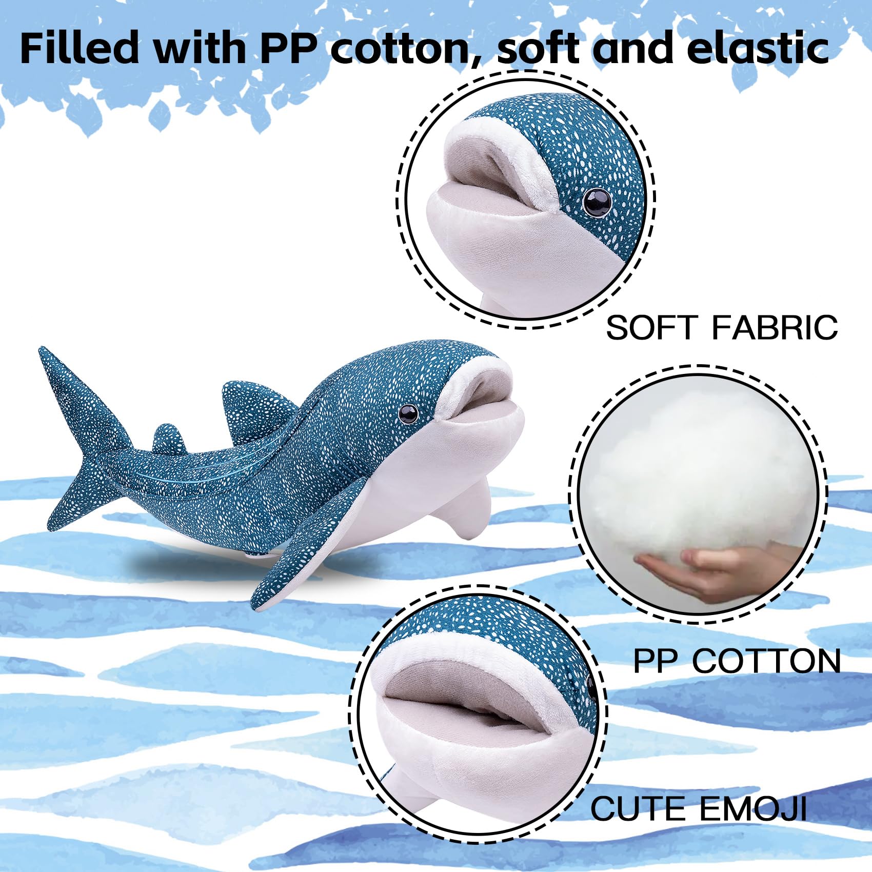 capybaraflying Simulation Cambrian Whale Shark Plush Toy - Image 4