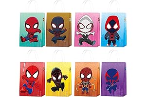 Birthday Party Favor Bags for Kids Spider Man Gift Bags
