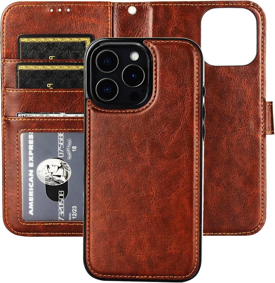 Amazon.com: Bocasal Detachable Wallet Case for iPhone 16 Pro Max