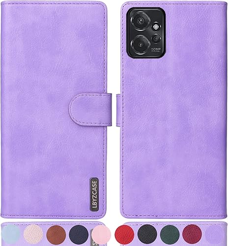 LBYZCASE Funda tipo cartera para Moto G Power 2023 5G tarjetero con bloqueo RFID, cuero con tapa (función atril), magnética, a prueba de golpes,
