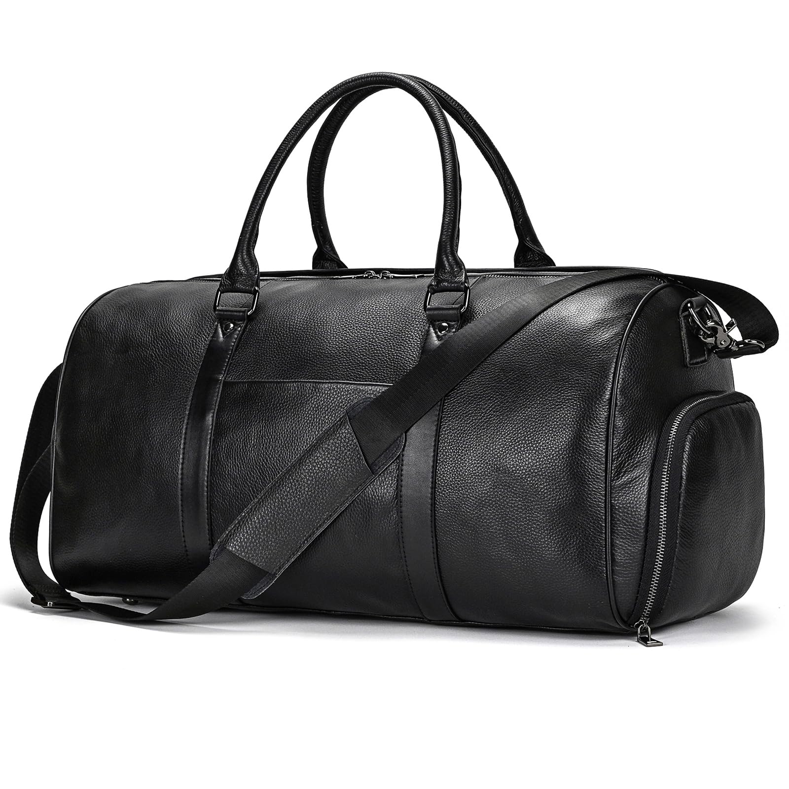 Reisetaschen Herren echt Leder Weekender Tasche Großen Kapazität Reisetasche Unisex Vintage Handgepäck Bag Overnight Weekend Bag