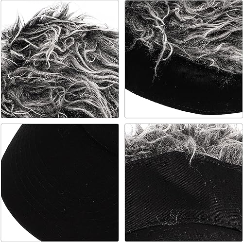 Miniatura 5 de Sombrero divertido con pinchos, gorra de béisbol para adultosnegra, visera de pesca para escalar, tamaño de bloque gris, capucha de caza suave, para