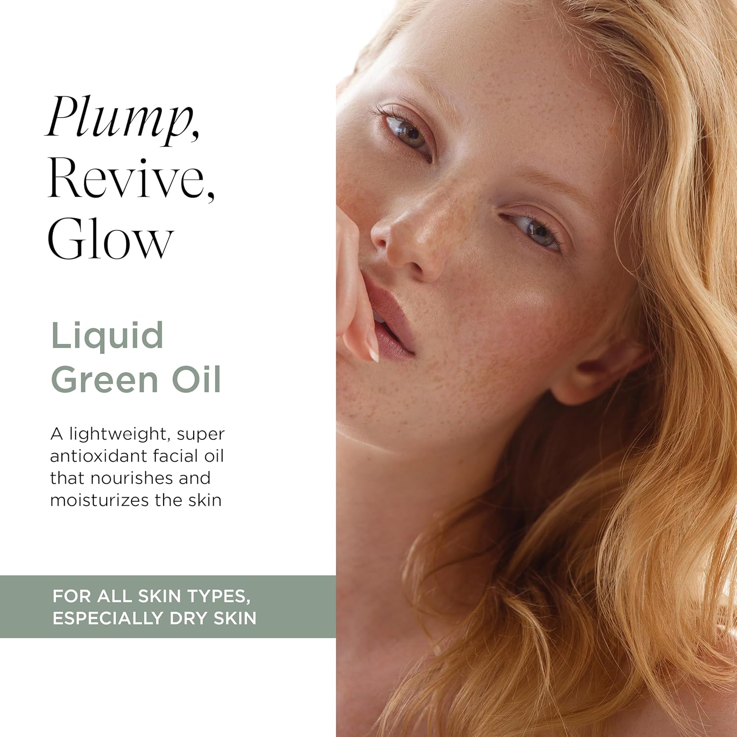 Intelligent Nutrients Liquid Green Face Oil - Lightweight Organic Facial Oil for Radiant Skin, Hydrating Oil Visibly Plumps Skin - Vegan - 1 Oz - Image 2