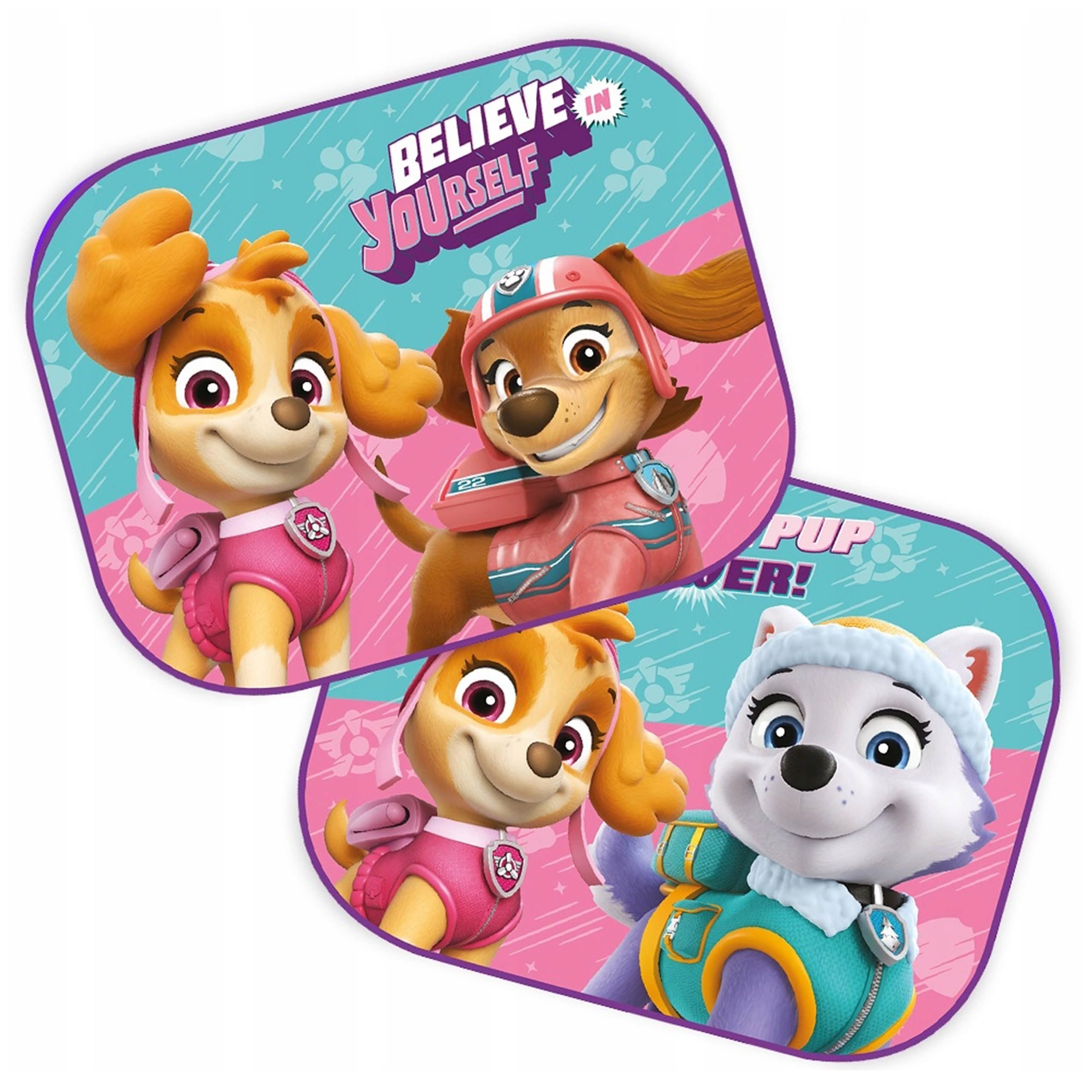 Paw Patrol Sunshades for car girls, for children 2 pieces 44x35 cm (Pink)
