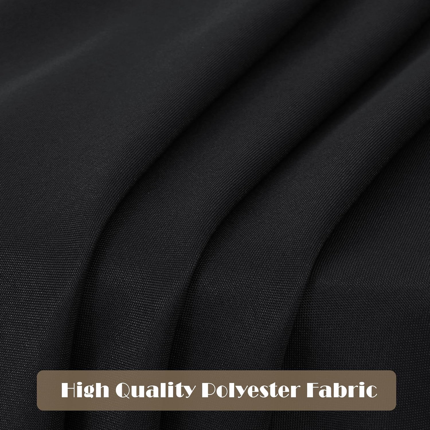 sancua 6 Pack Black Tablecloth 60 x 84 Inch, Rectangle Table Cloth for 4ft Tables - Stain and Wrinkle Resistant Washable Polyester Table Cover for Dining Wedding Banquet Party Buffet Restaurant - Image 6