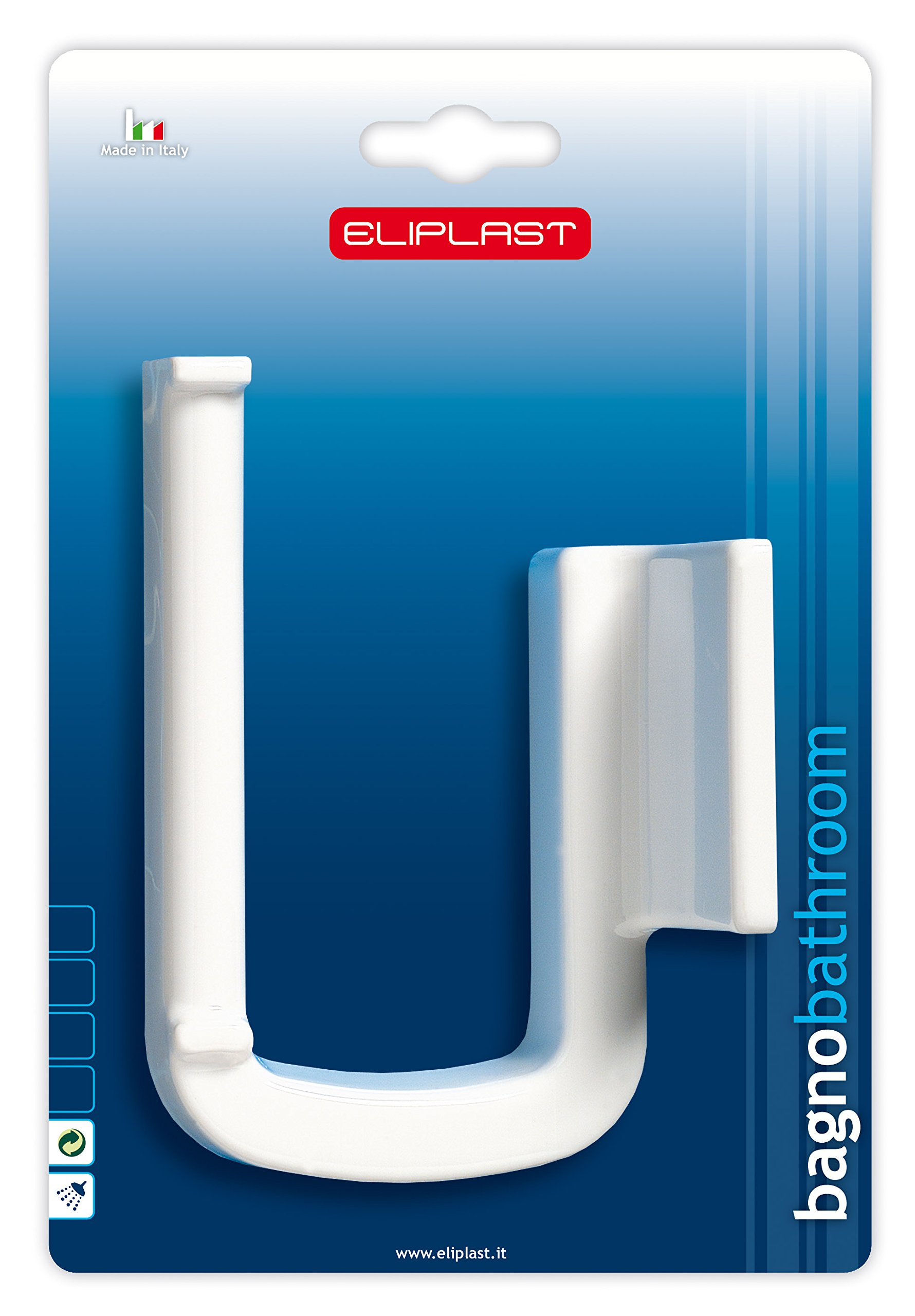 Eliplast 278/1 0 Toilet Roll Holder, White, One Size