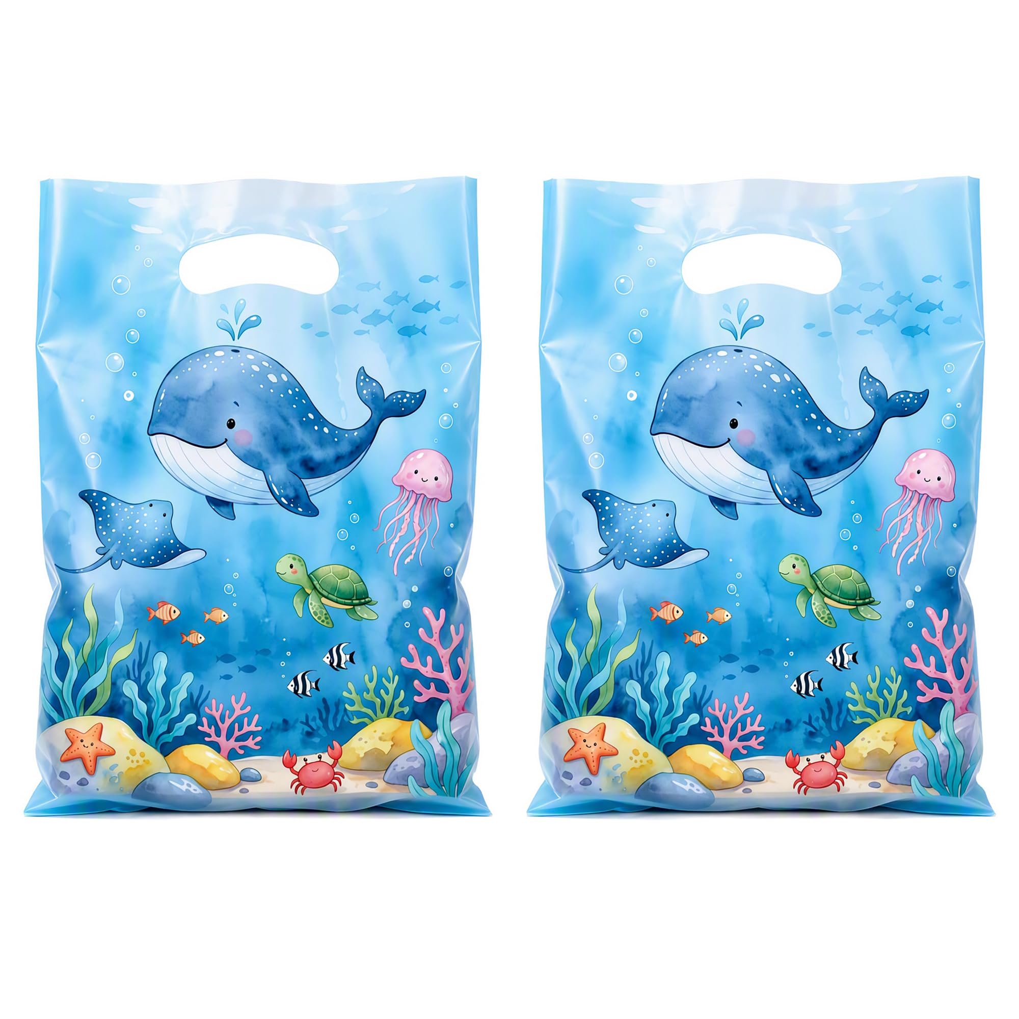 50PCS Ocean-Themed Party Bags for Birthday Sweets and Party Favours