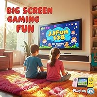 Vista 5 de Handheld Games for Kids, 3.2" Handheld Game Console with 138 Retro Arcade Plug & Play TV Video Games, USB & AAA Powered, Birthday Gift Game Toy for