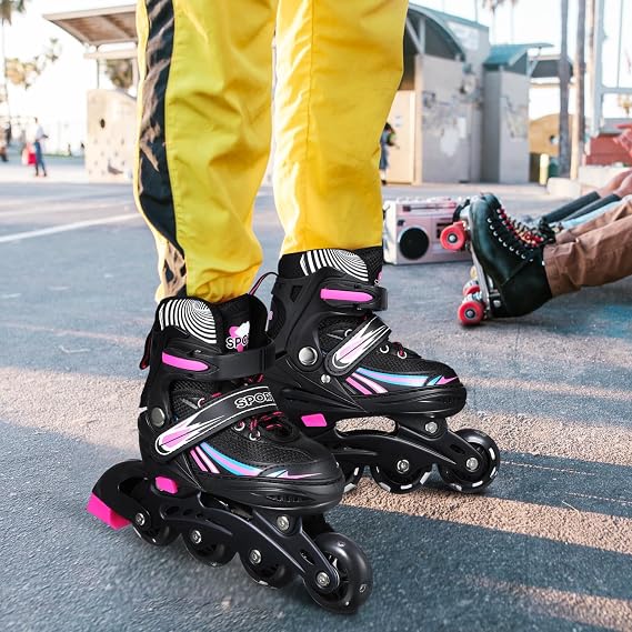 INOOMP 1 Pair Skates Aldult Women's Plastic Hockey