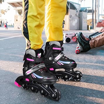 INOOMP 1 Pair Skates Aldult Women's Plastic Hockey