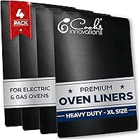 Vista 12 de Cooks Innovations Alfombrilla protectora antiadherente para horno, 2 forros antiadherentes resistentes para proteger los hornos de convección