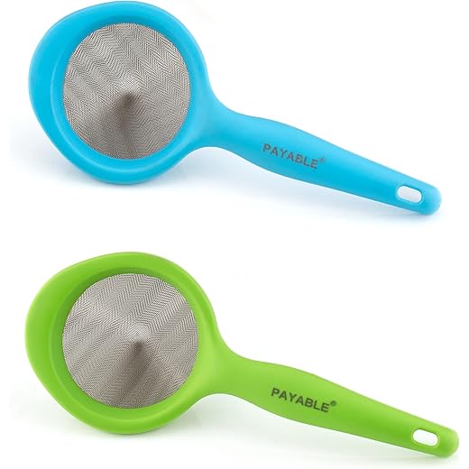 PAYABLE Plastic Blue & Green Color Tea Strainer With Stainle