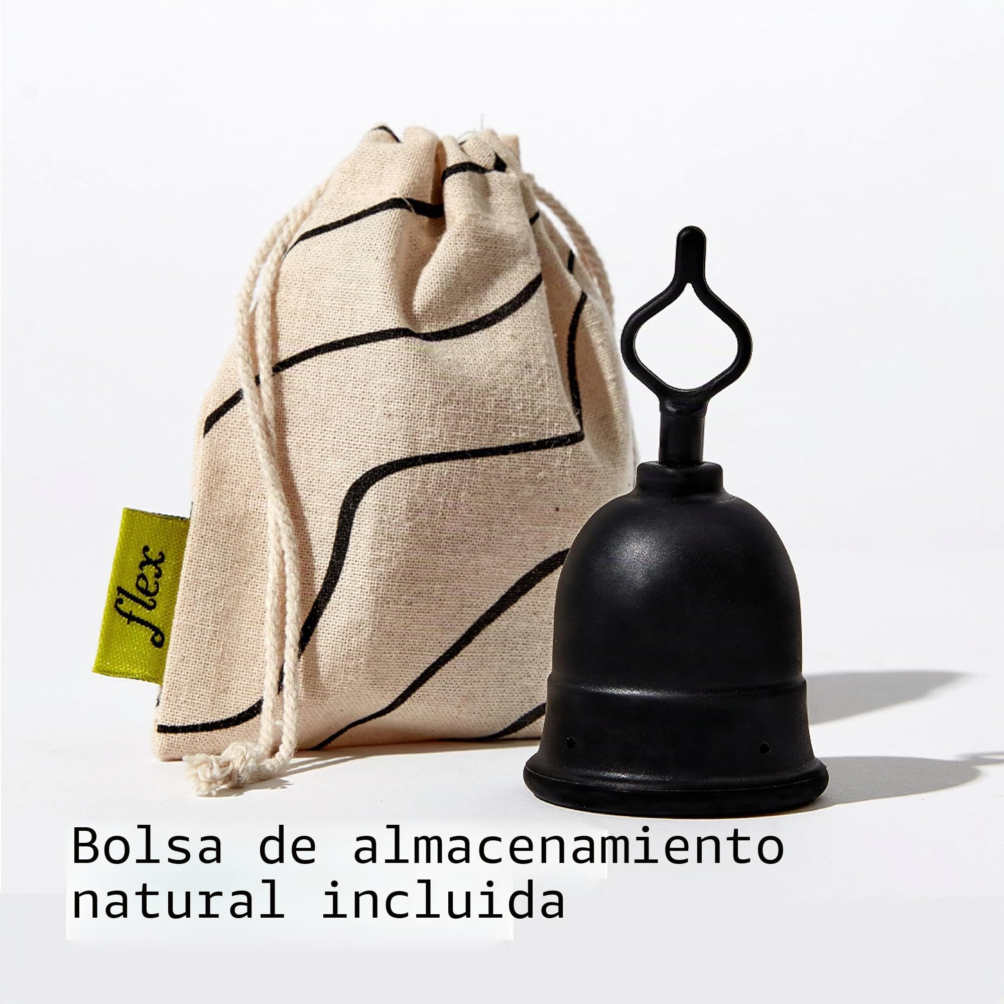 Flex Kit de iniciación de copa (ajuste completo, tamaño 01) | Copa menstrual reutilizable + 2 discos menstruales gratis | lengüeta de tracción para una fácil extracción | Alternativa a tampón +