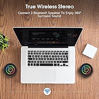 Vista 4 de Altavoz Bluetooth, altavoz de ducha IPX7 impermeable, altavoces Bluetooth inalámbricos con graves intensos, altavoz portátil con luz LED, ventosa