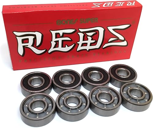 Miniatura 3 de Spitfire Wheels Bighead - Ruedas de monopatín de 2.047in, color blancorojo, 99a con rodamientos de huesos, 0.315in, rodamientos de monopatín con