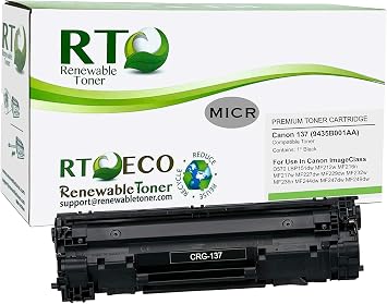 Amazon.com: Cartucho de tóner compatible MICR Renovable para Canon 137  9435B001AA ImageCLASS D570 LBP151 MF212 MF216 MF217 MF227 MF229 MF232 MF236  MF244 MF247 MF249 : Productos de Oficina