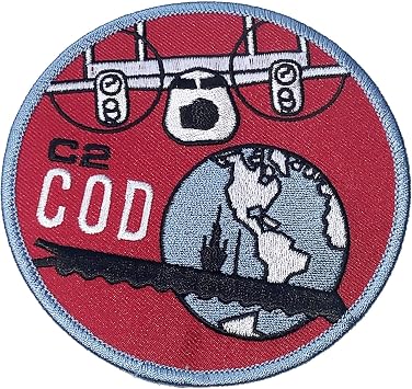 C-2 Greyhound COD Patch, Sew On, 4"
