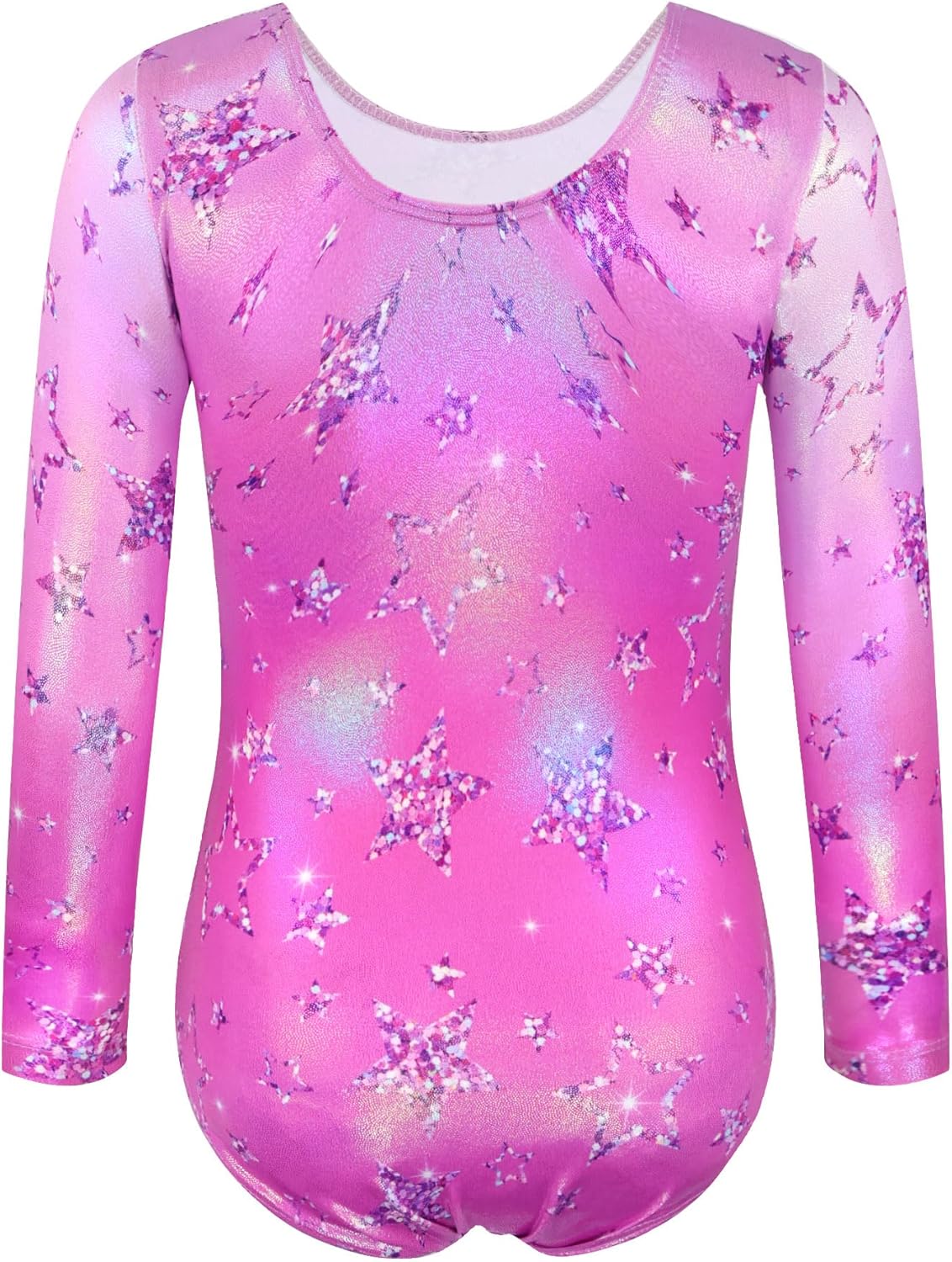 Gymnastics Leotard for Girls Long Sleeve Tumbling Outfit Sparkly Athletic Dance Bodysuit Size 2-12 Years Old - Image 2