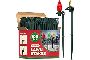 Christmas Light Yard Stakes for Outdoor Holiday Decoration