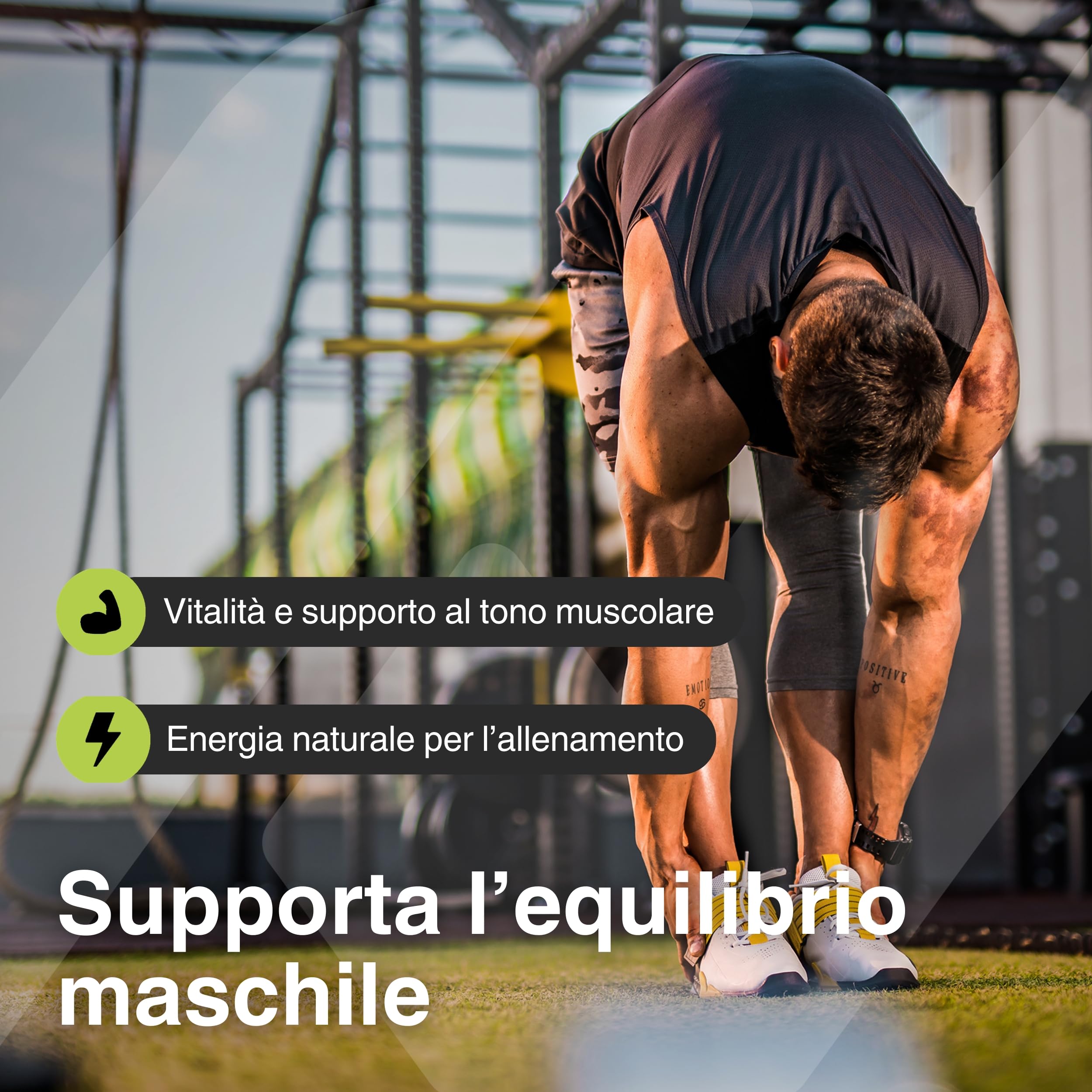 Tribulus Terrestris 90% Saponine + Maca Nera 40.000 mg – con Zinco e Vitamina B6 – 120 Capsule Vegane – Nyvos