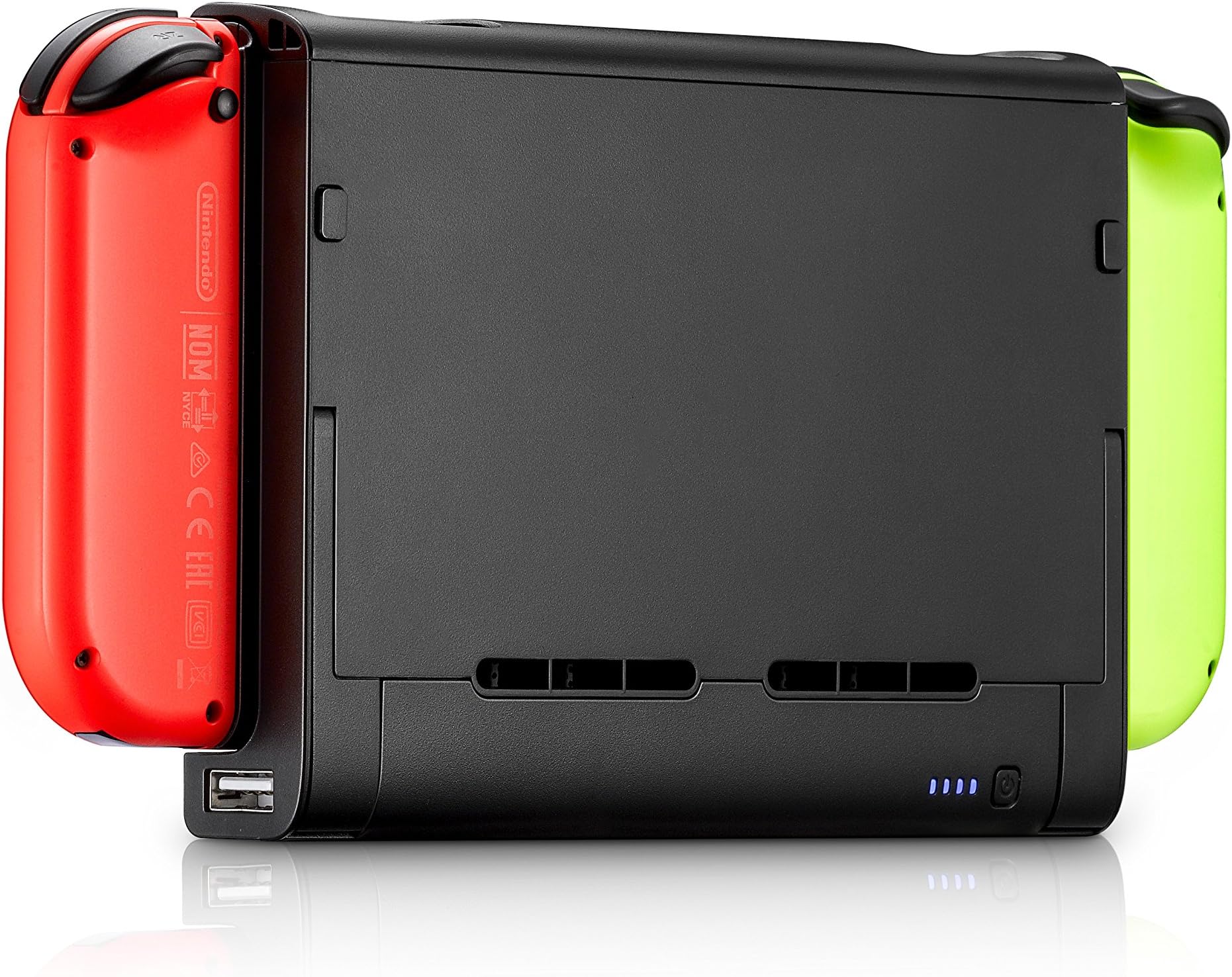 Nesjent 8000 mAh Power Case for Nintendo Switch, Slim Profile External Backup Power Bank with Adjustable Stand and Charging Port for Smartphone