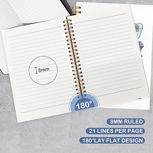 Miniatura 3 de Cuaderno de regalos para dentistas, asistente de higienista dental, regalos de oficina para mujeres, cuaderno de tapa dura en espiral de 5.5 x 8.3