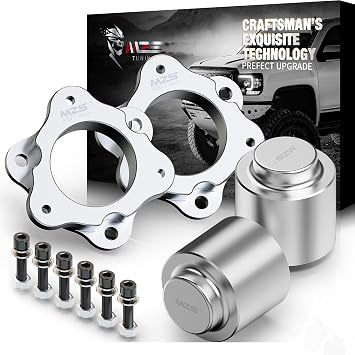MZS Leveling Kit 3" Front Lift + 2" Rear Coil Spring Spacers Compatible with 2007-2020 Tahoe Suburban Yukon 1500/2007-2013 Avalanche 1500 2WD 4WD Aluminum