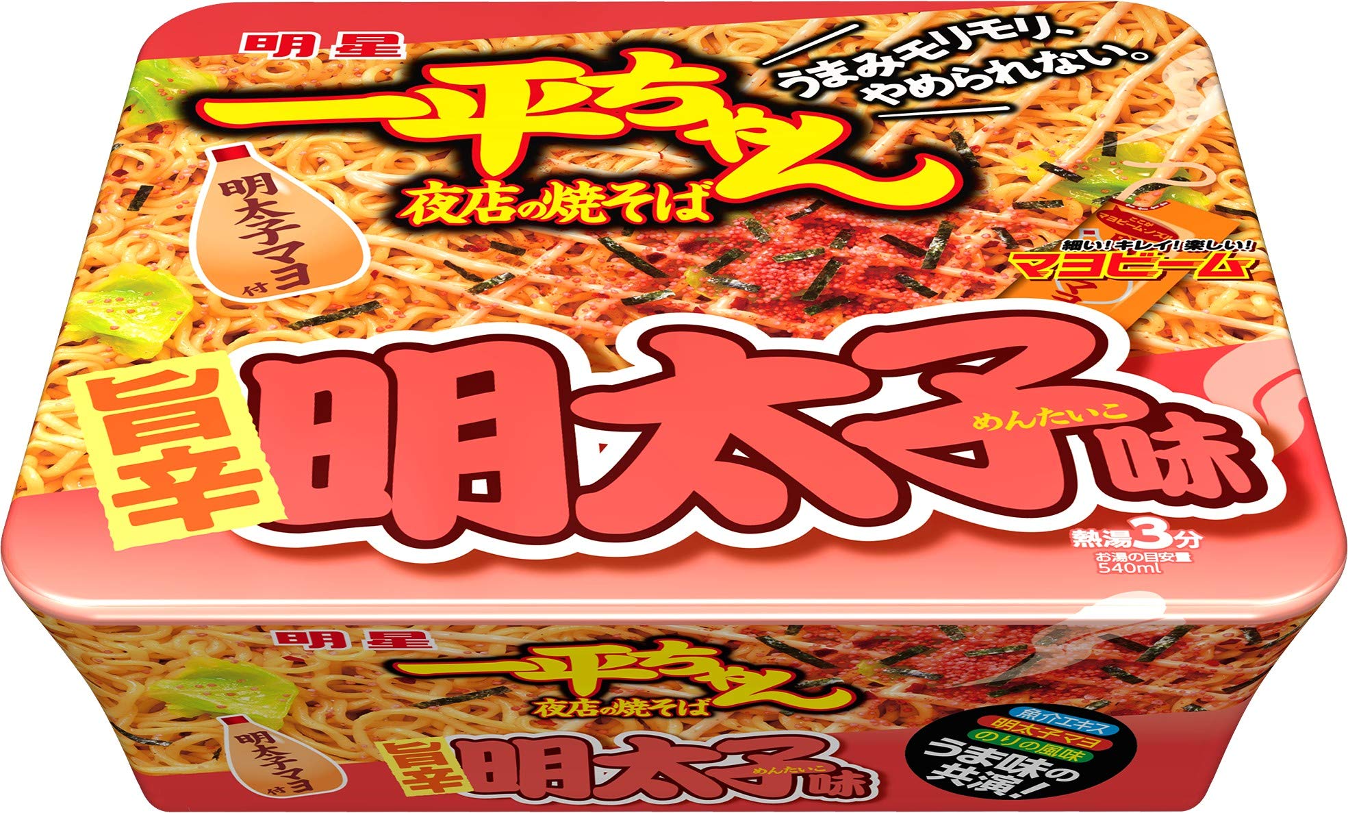 Amazon.co.jp: 明星 一平ちゃん 夜店の焼きそば 3種アソート 12個入