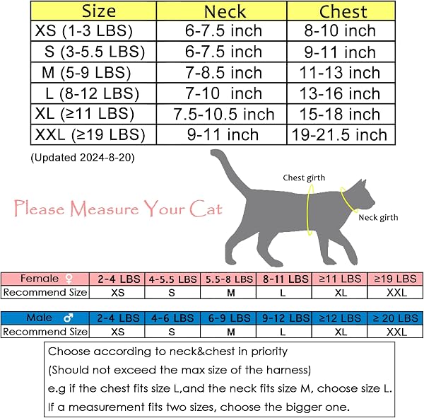 Escape Proof Cat Harness with Leash Large, Adjustable Cat Walking Jackets, Padded Cat Vest Sailor Suit Navy - 2