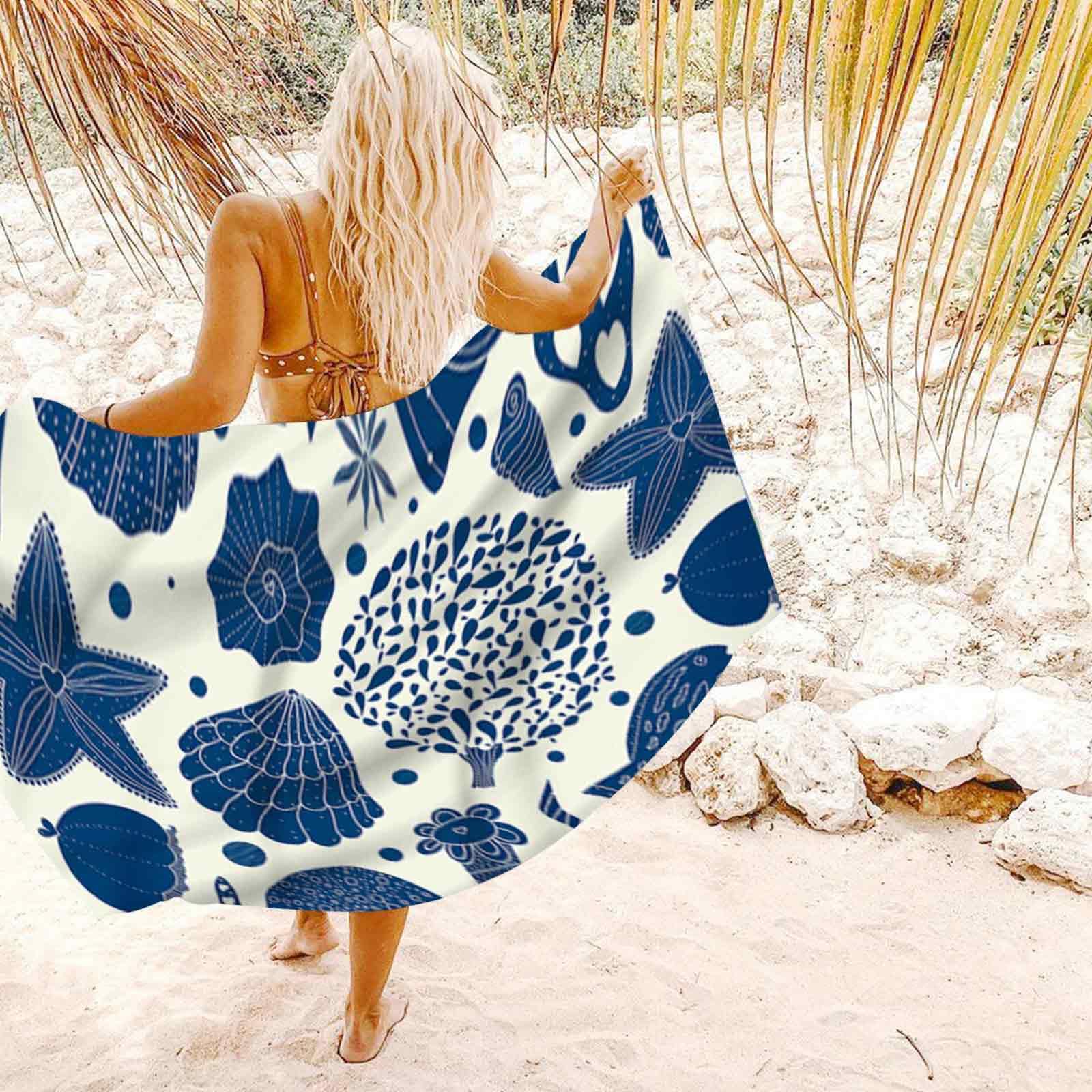 Telo Mare Microfibra 150x75 Cm - Asciugamano Spiaggia Grande, Asciugatura Rapida - Foto 4